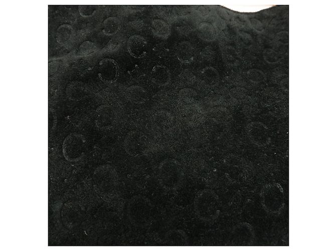 Céline Borsa a spalla CELINE C Macadam in pelle scamosciata Nero Marrone - vista 16