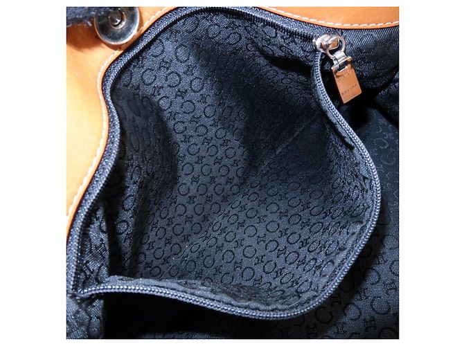 Céline Borsa a spalla CELINE C Macadam in pelle scamosciata Nero Marrone - vista 22