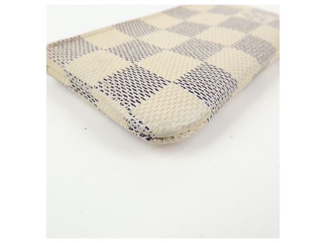 Louis Vuitton Set de 3 Pochette Cles de lona Monogram Damier Azur - vista 16