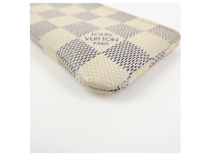 Louis Vuitton Set de 3 Pochette Cles de lona Monogram Damier Azur - vista 17
