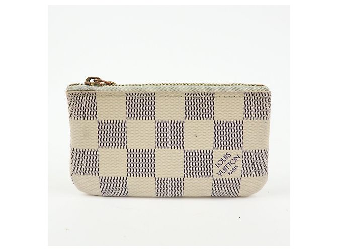 Louis Vuitton Set de 3 Pochette Cles de lona Monogram Damier Azur - vista 2