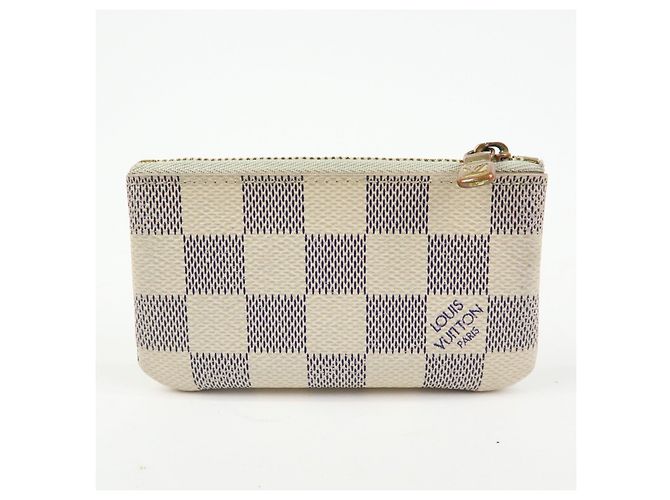 Louis Vuitton Set de 3 Pochette Cles de lona Monogram Damier Azur - vista 3