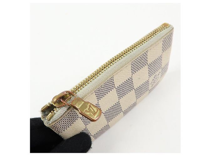 Louis Vuitton Set de 3 Pochette Cles de lona Monogram Damier Azur - vista 5