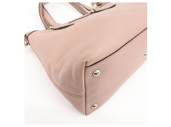 GUCCI SOHO Interlocking G Leather 2Way Hand Bag Pink 308362 - vista 10