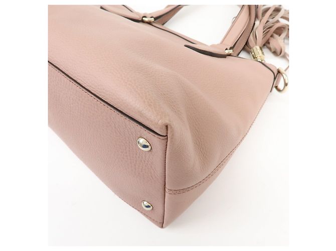 GUCCI SOHO Interlocking G Leather 2Way Hand Bag Pink 308362 - vista 11
