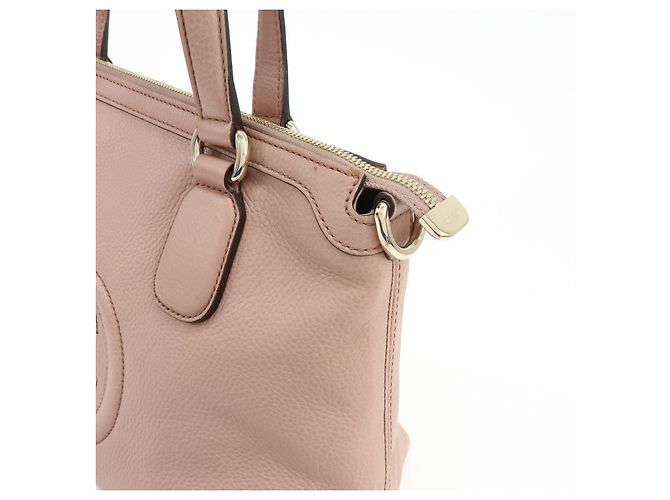 GUCCI SOHO Interlocking G Leather 2Way Hand Bag Pink 308362 - vista 12