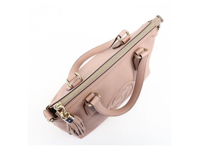 GUCCI SOHO Interlocking G Leather 2Way Hand Bag Pink 308362 - vista 14