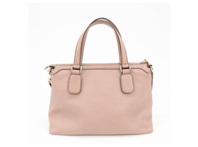 GUCCI SOHO Interlocking G Leather 2Way Hand Bag Pink 308362 - vista 2
