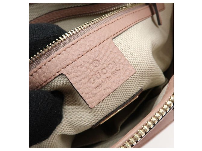 GUCCI SOHO Interlocking G Leather 2Way Hand Bag Pink 308362 - vista 20
