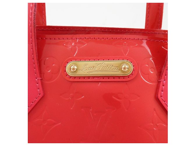 Borsa a mano Louis Vuitton Monogram Vernis Wilshire PM Rose Pop M93643 - vista 18