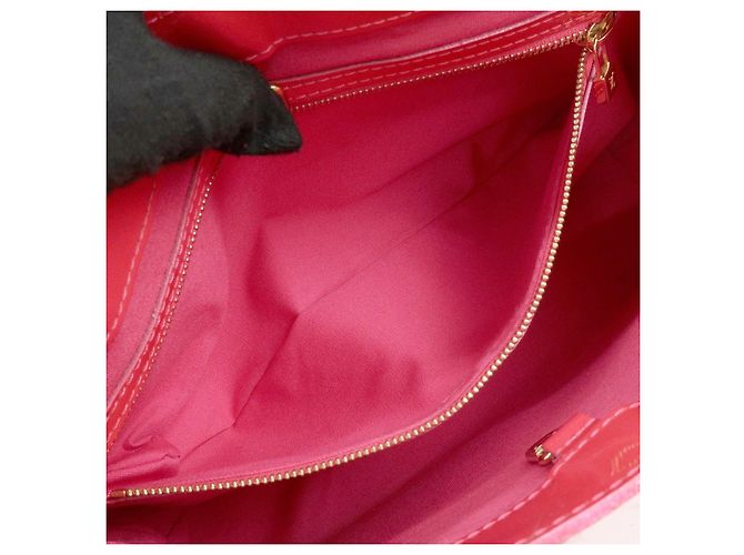 Borsa a mano Louis Vuitton Monogram Vernis Wilshire PM Rose Pop M93643 - vista 20