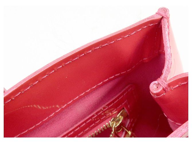 Borsa a mano Louis Vuitton Monogram Vernis Wilshire PM Rose Pop M93643 - vista 21