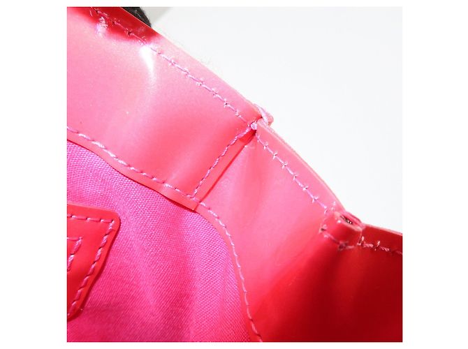 Borsa a mano Louis Vuitton Monogram Vernis Wilshire PM Rose Pop M93643 - vista 24