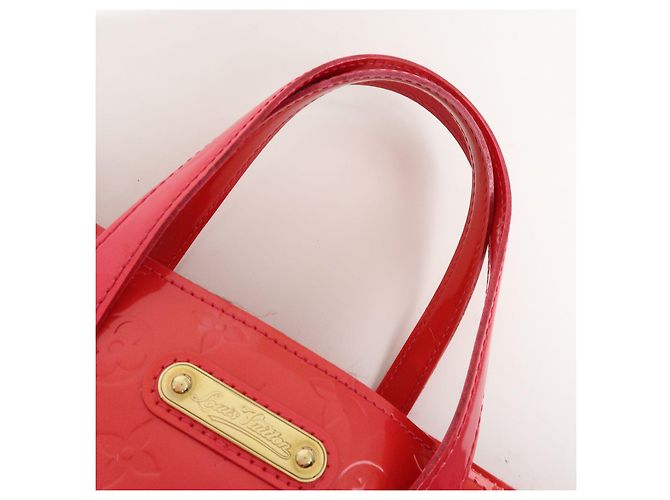Borsa a mano Louis Vuitton Monogram Vernis Wilshire PM Rose Pop M93643 - vista 6