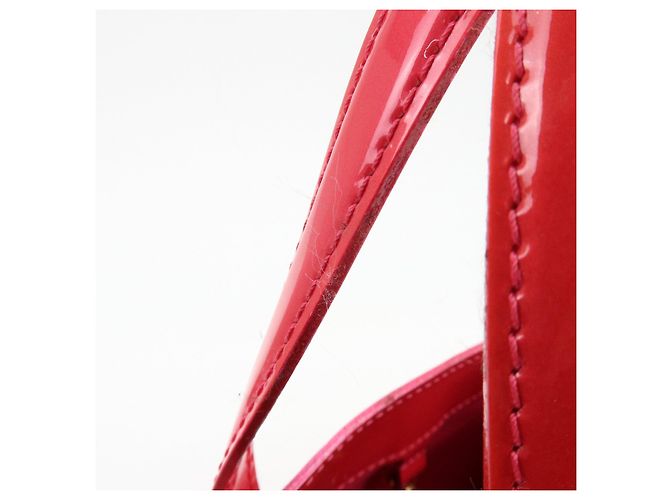 Borsa a mano Louis Vuitton Monogram Vernis Wilshire PM Rose Pop M93643 - vista 8