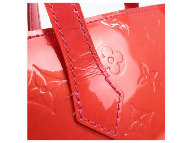 Borsa a mano Louis Vuitton Monogram Vernis Wilshire PM Rose Pop M93643 - vista 9