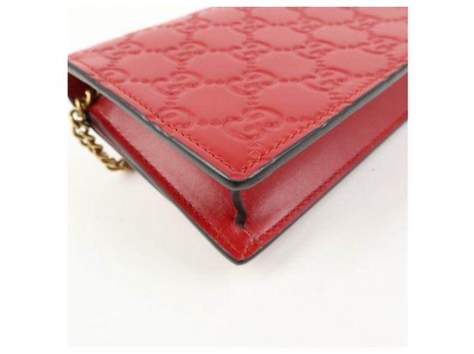 Borsa a tracolla GUCCI Interlocking G Guccissima Chain Cherry 481291 - vista 10