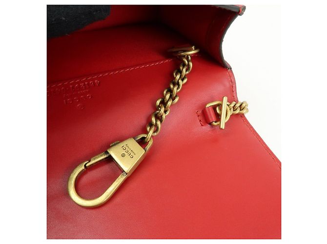 Borsa a tracolla GUCCI Interlocking G Guccissima Chain Cherry 481291 - vista 21