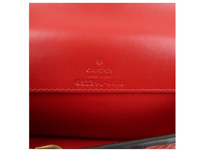 Borsa a tracolla GUCCI Interlocking G Guccissima Chain Cherry 481291 - vista 23