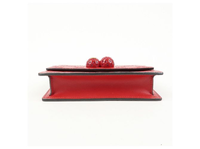 Borsa a tracolla GUCCI Interlocking G Guccissima Chain Cherry 481291 - vista 5