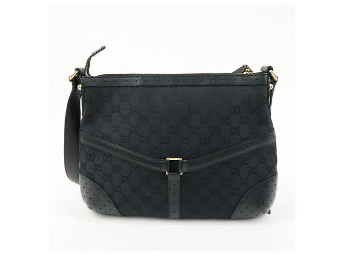 Borsa a tracolla GUCCI Sherry Interlocking G GG Canvas Leather 131033 - vista 2