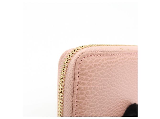 GUCCI Swing Leather Coin Case Cartera Compacta Rosa 368877 - vista 12