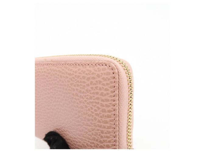 GUCCI Swing Leather Coin Case Cartera Compacta Rosa 368877 - vista 13