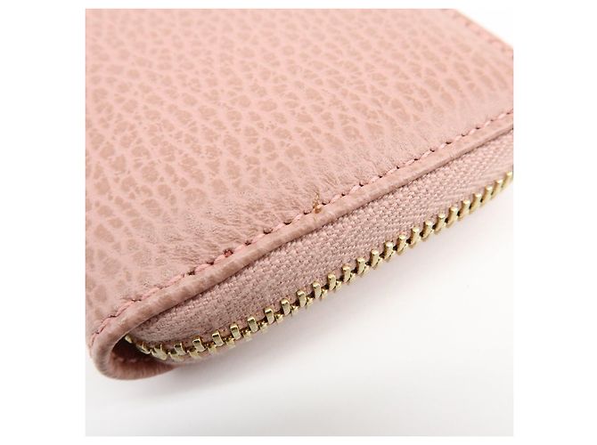 GUCCI Swing Leather Coin Case Cartera Compacta Rosa 368877 - vista 15