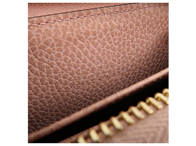 GUCCI Swing Leather Coin Case Cartera Compacta Rosa 368877 - vista 23