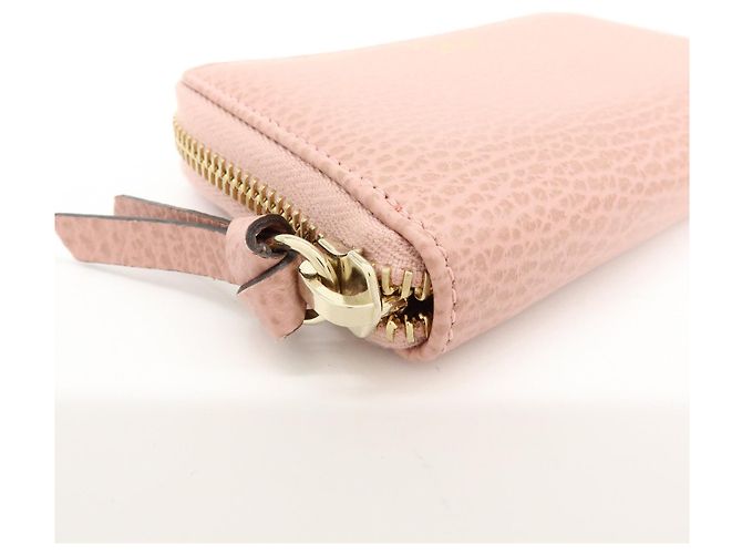 GUCCI Swing Leather Coin Case Cartera Compacta Rosa 368877 - vista 6