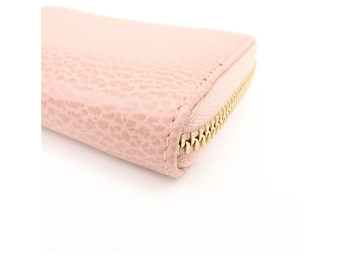 GUCCI Swing Leather Coin Case Cartera Compacta Rosa 368877 - vista 7