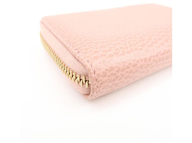 GUCCI Swing Leather Coin Case Cartera Compacta Rosa 368877 - vista 8