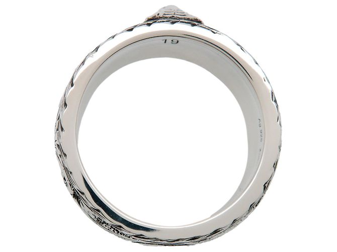 Anello GUCCI Arabesque SV925 Argento #19 US8.5 EU58 HK19.5 - vista 3