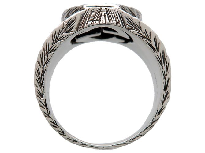 GUCCI Interlocking G Arabesque Ring SV925 Silber #23 US10.25 EU63 - Ansicht 3