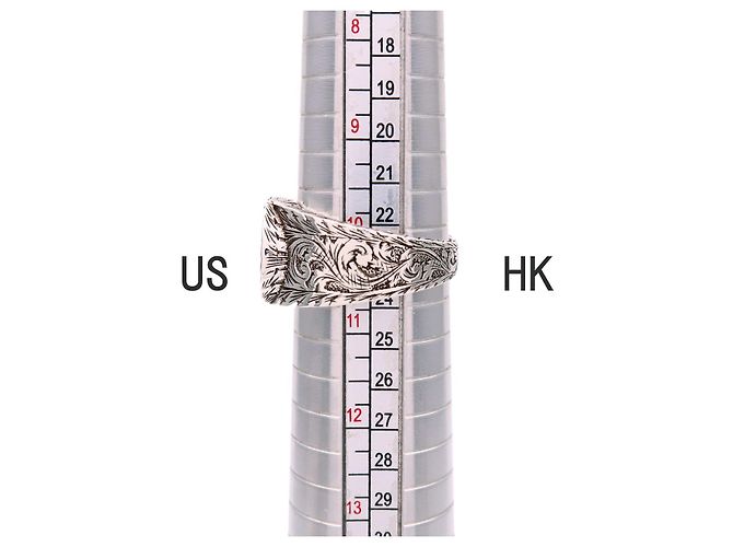 GUCCI Interlocking G Arabesque Ring SV925 Silber #23 US10.25 EU63 - Ansicht 8