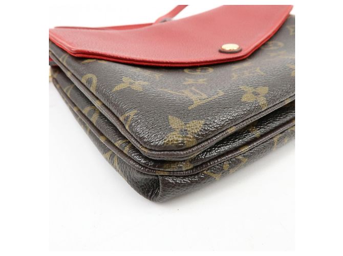 Borsa a tracolla Louis Vuitton Monogram Twice Cerise M50184 - vista 11