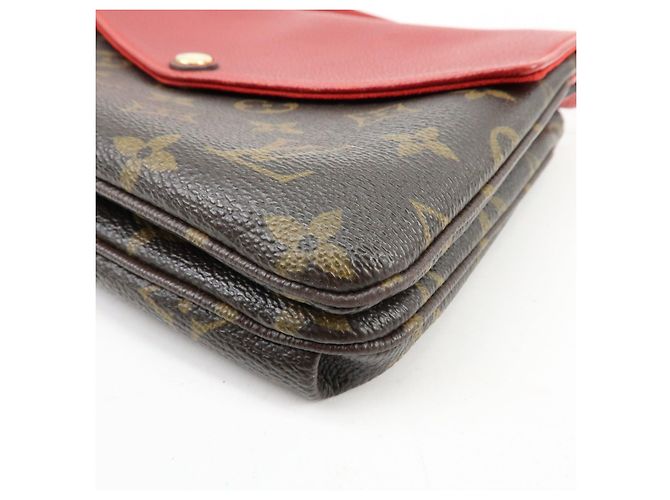 Borsa a tracolla Louis Vuitton Monogram Twice Cerise M50184 - vista 12