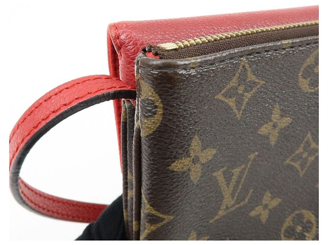 Borsa a tracolla Louis Vuitton Monogram Twice Cerise M50184 - vista 16