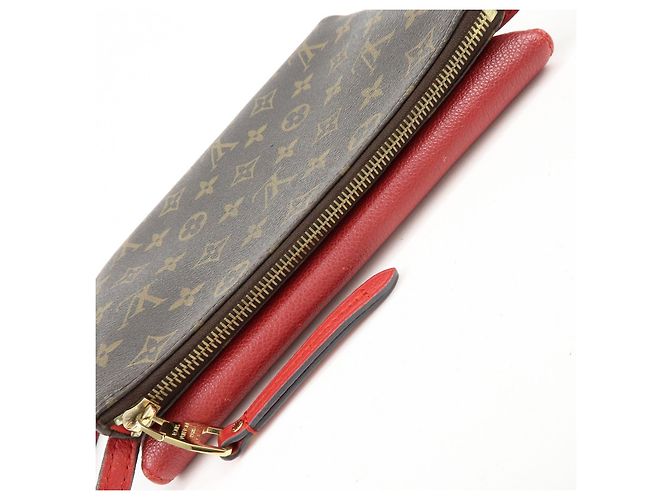 Borsa a tracolla Louis Vuitton Monogram Twice Cerise M50184 - vista 18