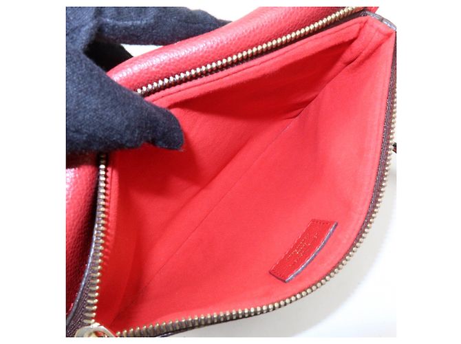 Borsa a tracolla Louis Vuitton Monogram Twice Cerise M50184 - vista 21