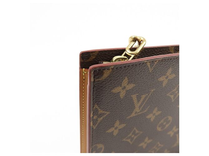 Borsa pochette con catena Louis Vuitton Monogram Brown M55646 - vista 12
