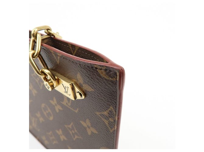 Borsa pochette con catena Louis Vuitton Monogram Brown M55646 - vista 13