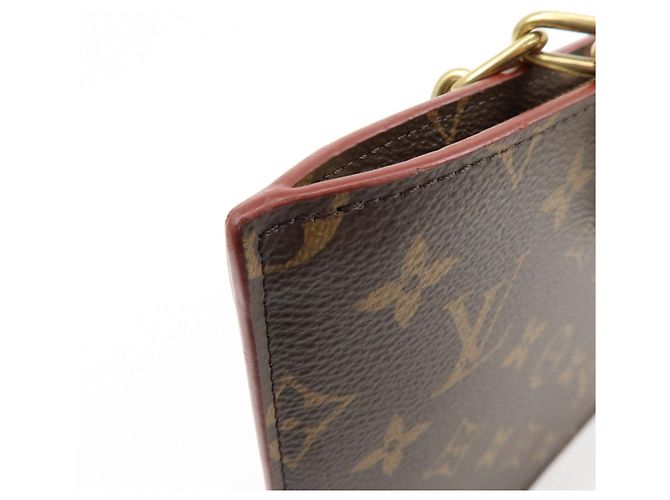 Borsa pochette con catena Louis Vuitton Monogram Brown M55646 - vista 14