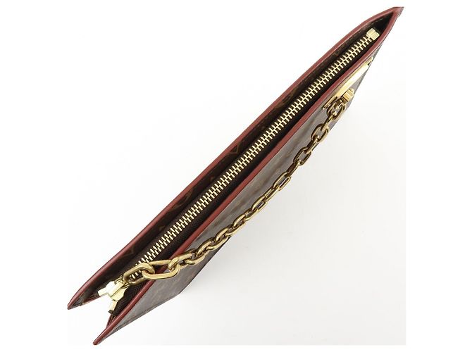 Borsa pochette con catena Louis Vuitton Monogram Brown M55646 - vista 16