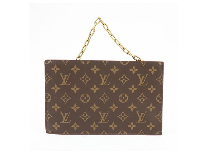 Borsa pochette con catena Louis Vuitton Monogram Brown M55646 - vista 2