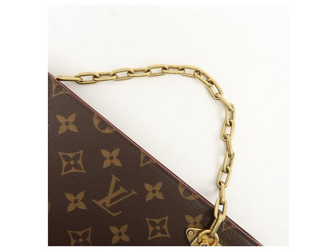 Borsa pochette con catena Louis Vuitton Monogram Brown M55646 - vista 6