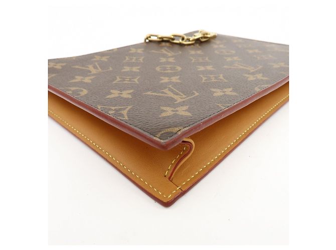 Borsa pochette con catena Louis Vuitton Monogram Brown M55646 - vista 8