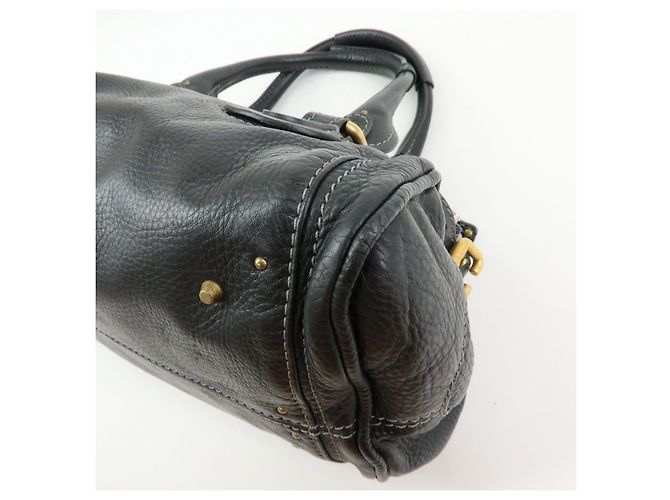 Chloé Borsa Tote Chloe Paddington in pelle Borsa a mano Nera - vista 11