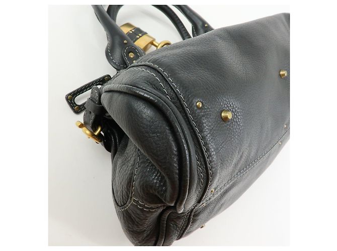 Chloé Borsa Tote Chloe Paddington in pelle Borsa a mano Nera - vista 12