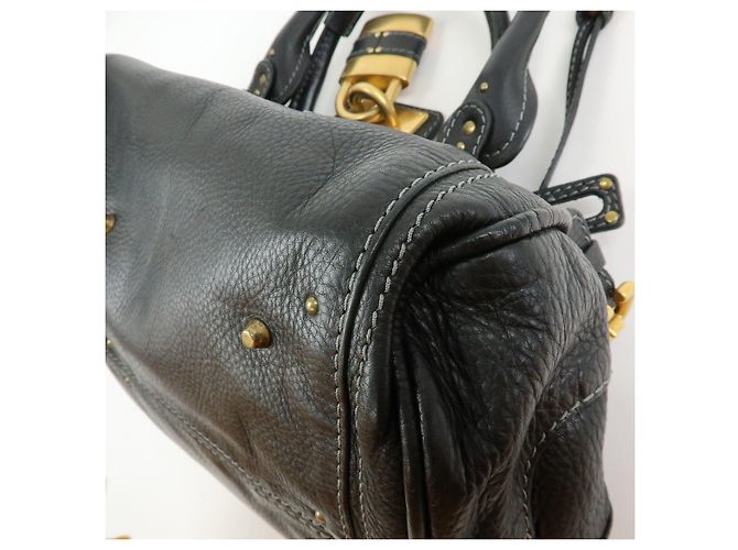 Chloé Borsa Tote Chloe Paddington in pelle Borsa a mano Nera - vista 13